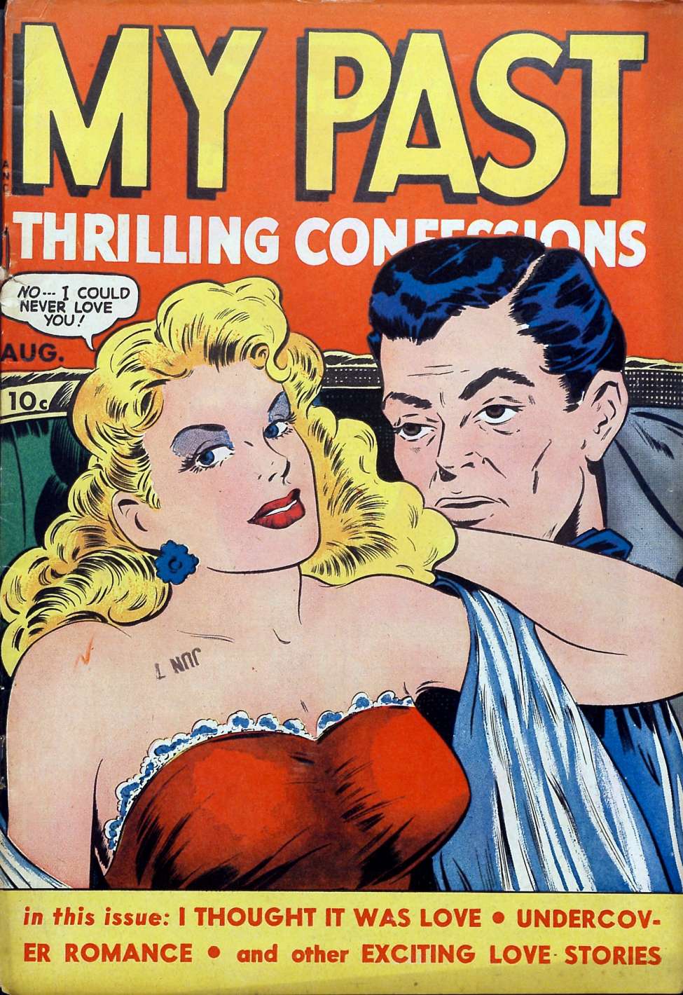 Comic Book Cover For My Past Thrilling Confessions 7
