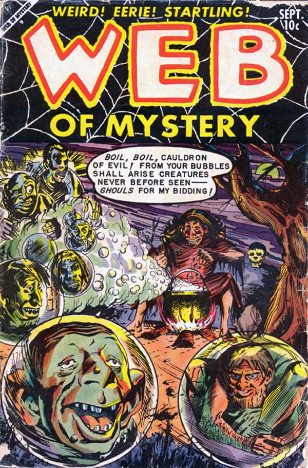 Comic Book Cover For Web of Mystery 20