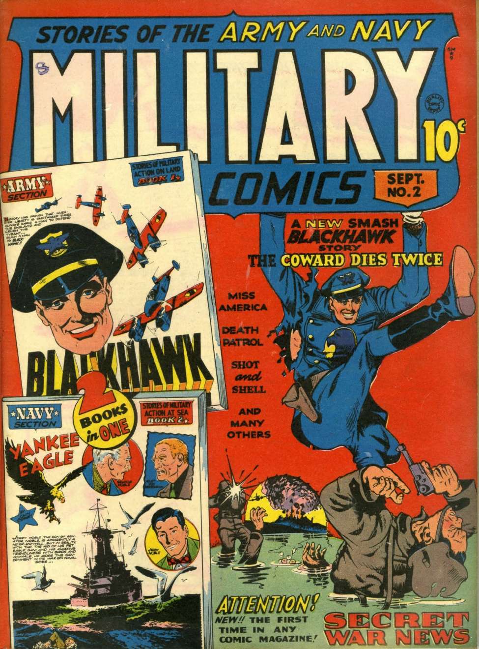 Comic Book Cover For Military Comics 2 - Version 1