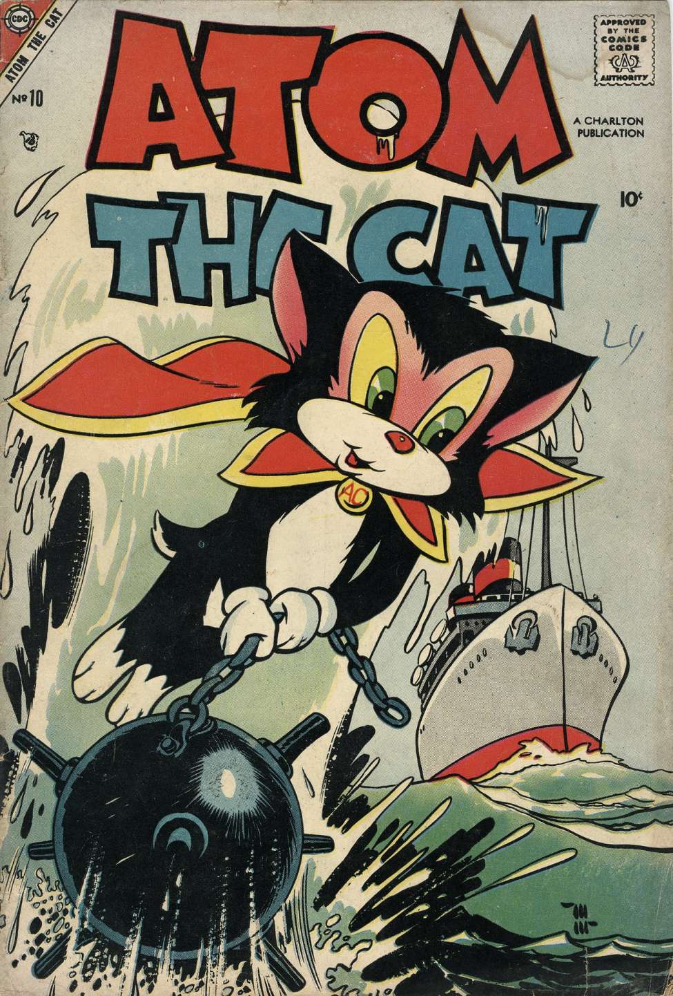 Comic Book Cover For Atom the Cat 10