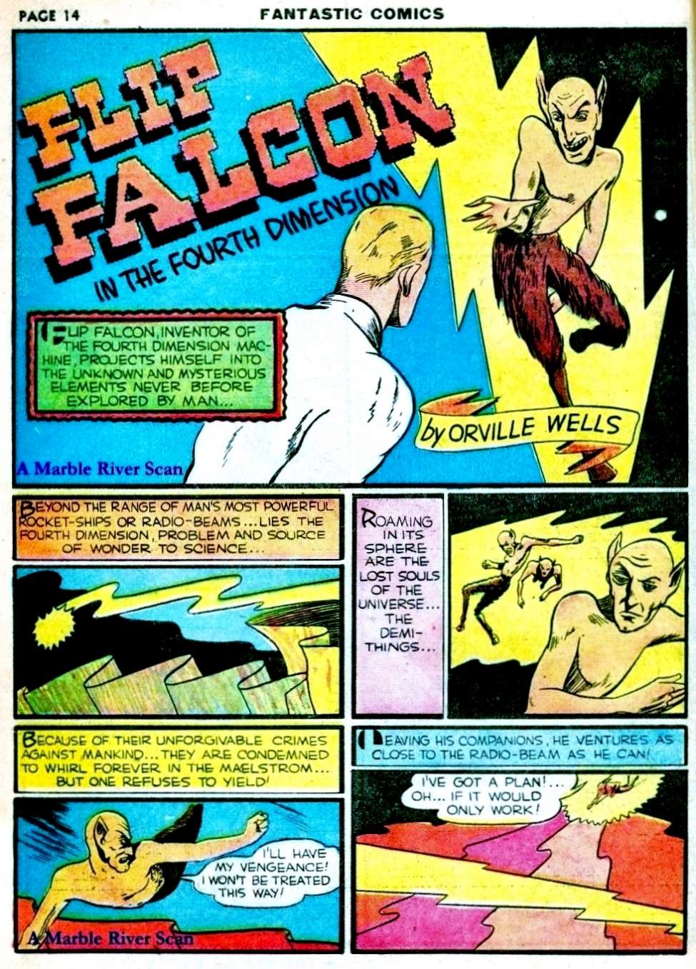 Comic Book Cover For Flip Falcon in the 4th Dimension Part 2