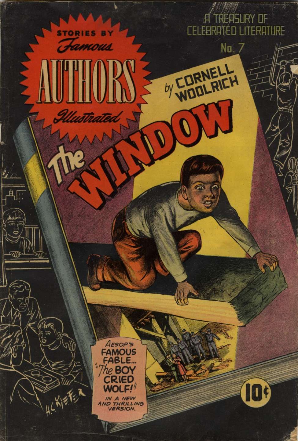 Comic Book Cover For Stories By Famous Authors Illustrated 7 - The Window