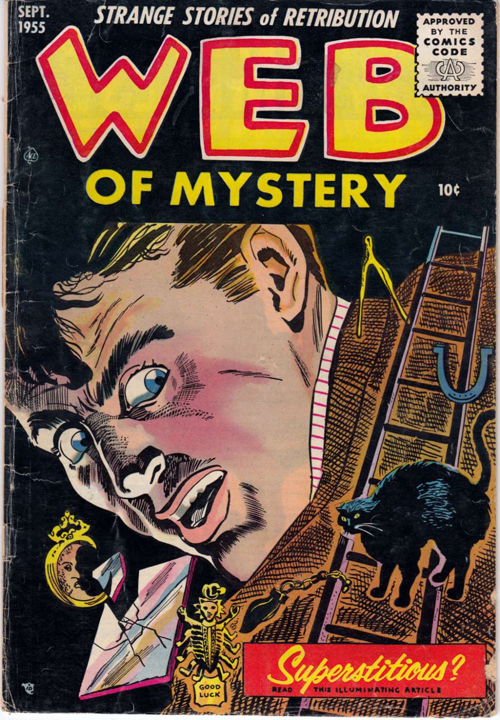 Comic Book Cover For Web of Mystery 29