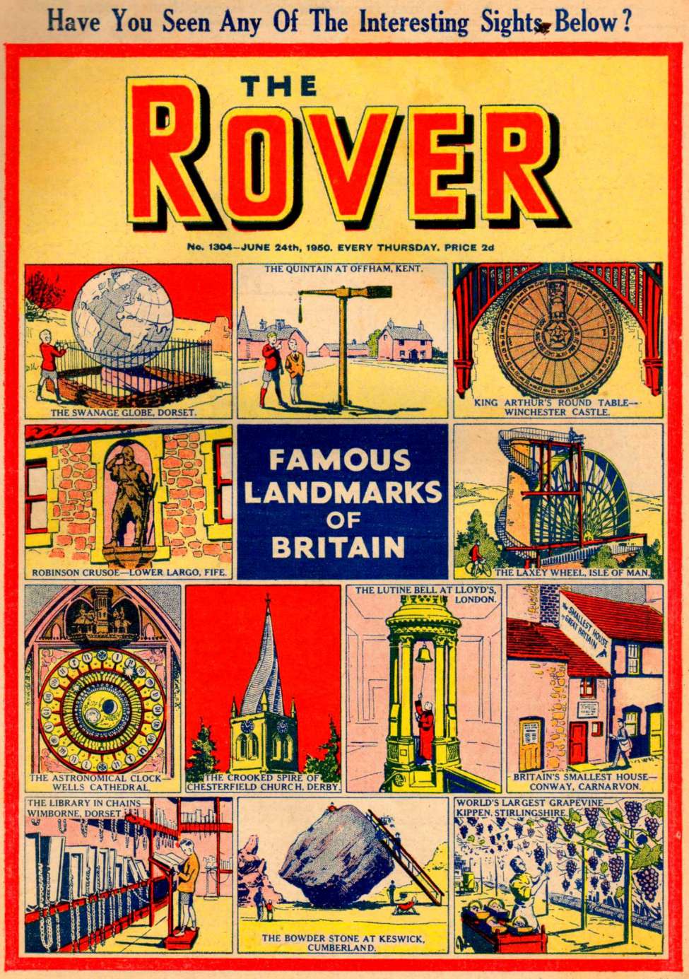 Comic Book Cover For The Rover 1304
