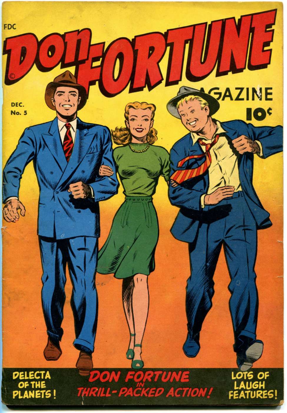 Comic Book Cover For Don Fortune Magazine 5