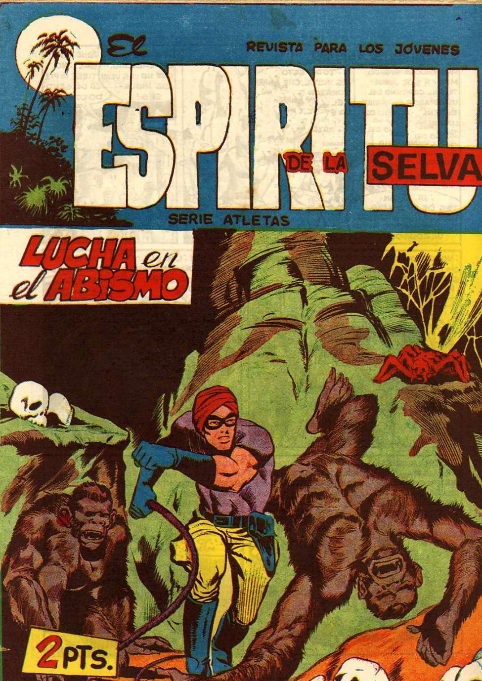 Comic Book Cover For El Espiritu De La Selva 66 - Lucha en El Abismo