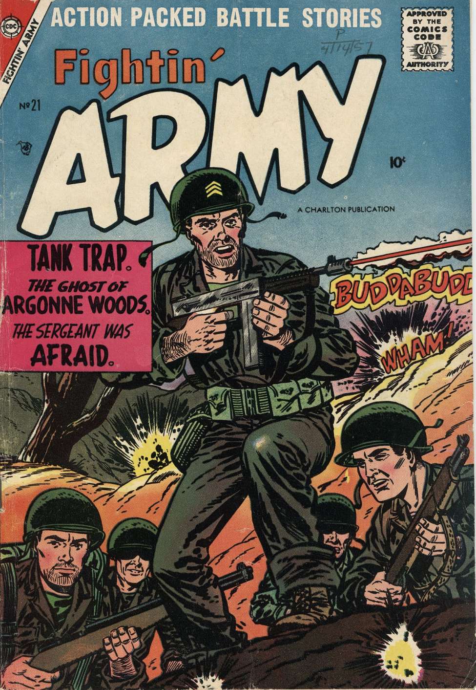 Book Cover For Fightin' Army 21