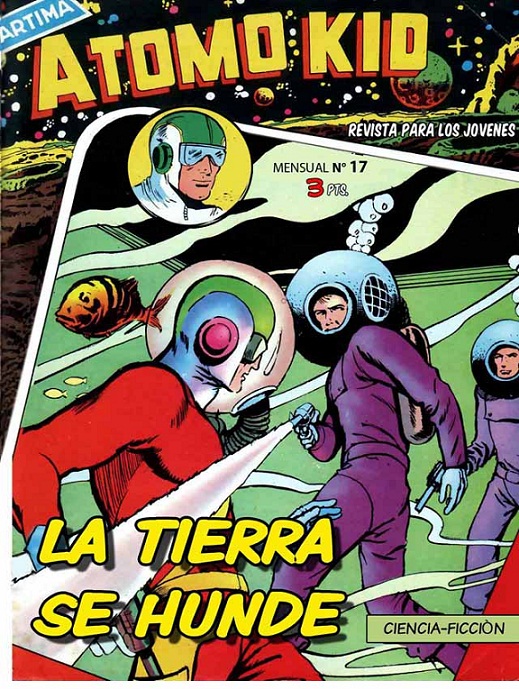 Comic Book Cover For Atomo Kid 17 La Tierra se hunde