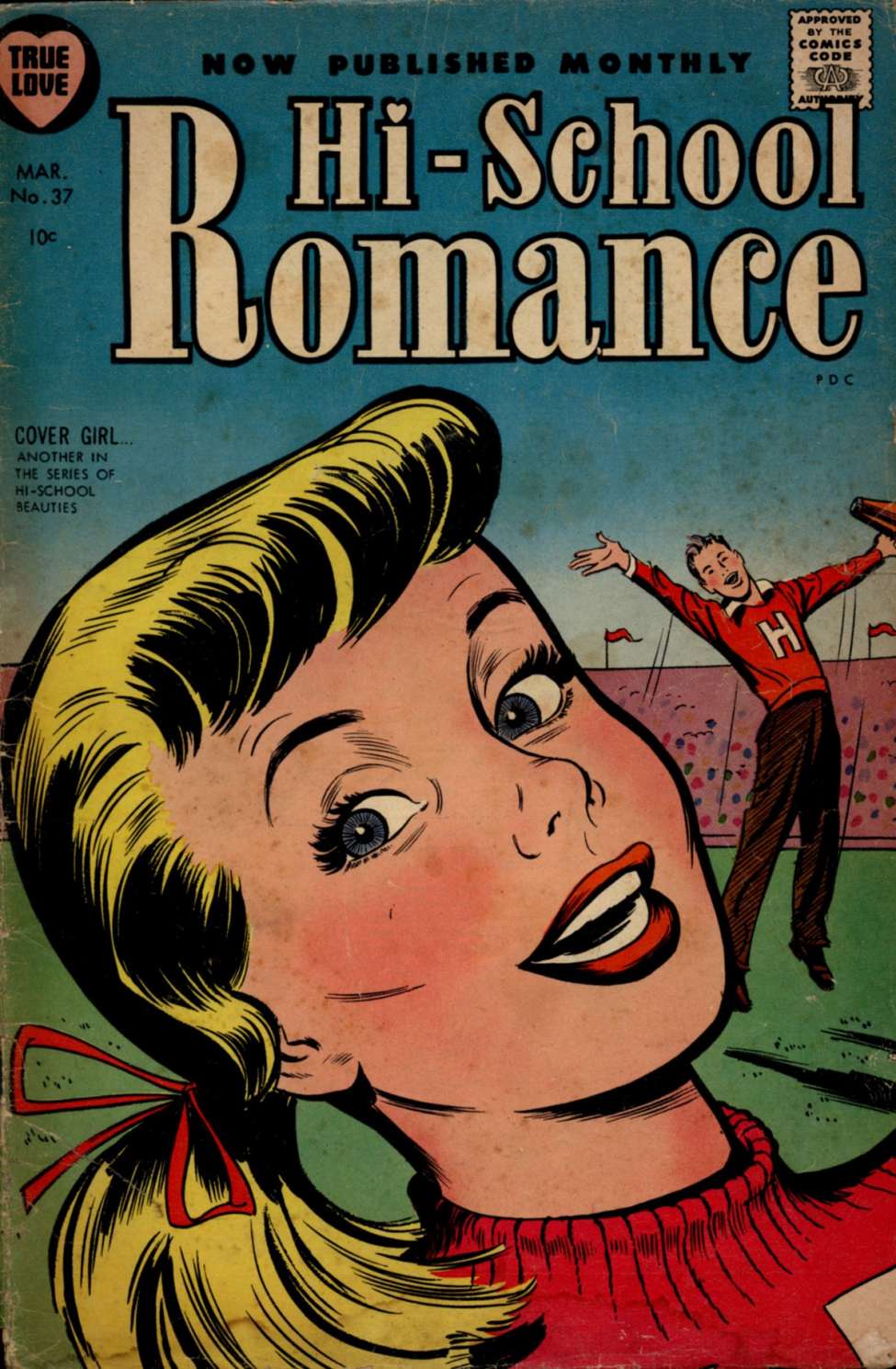 Comic Book Cover For Hi-School Romance 37