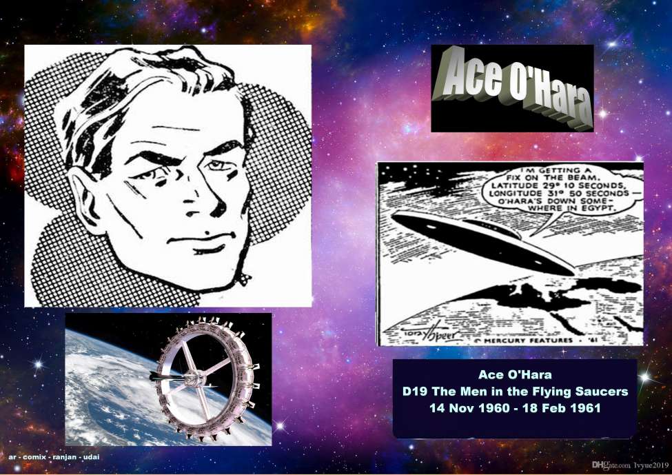 Comic Book Cover For Ace O'Hara 19 - The Men in The Flying Saucers