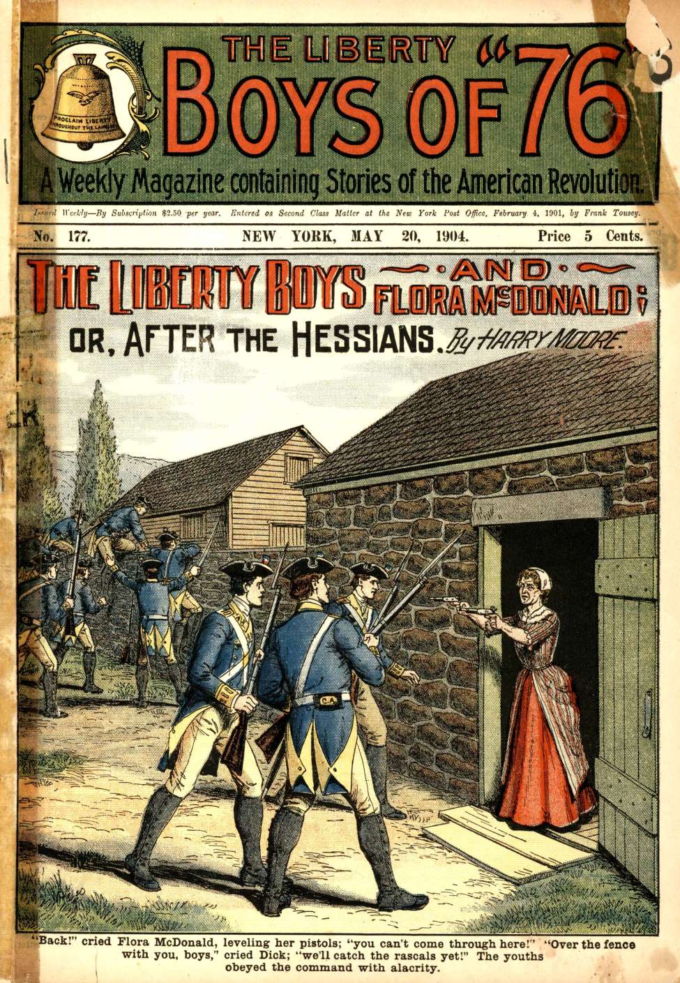 Book Cover For The Liberty Boys of 76 177 - The Liberty Boys and Flora McDonald