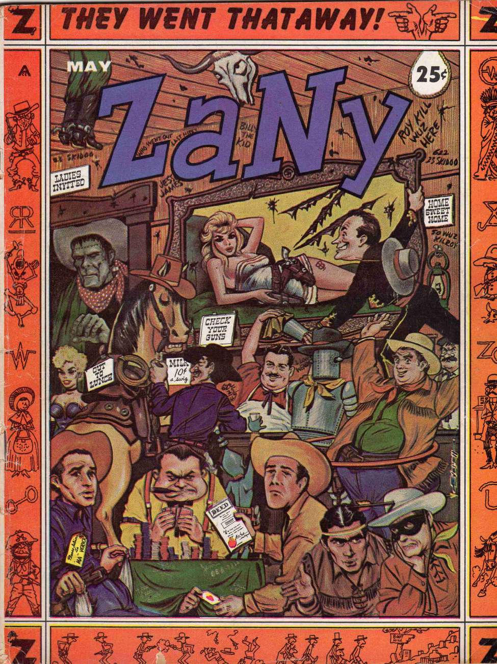 Comic Book Cover For Zany 4