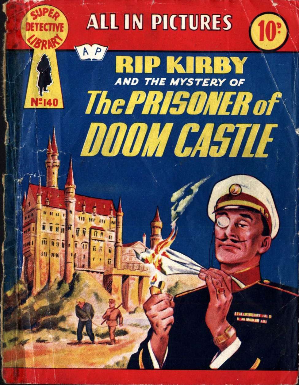 Book Cover For Super Detective Library 140 - Rip Kirby The Prisoner of Doom Palace