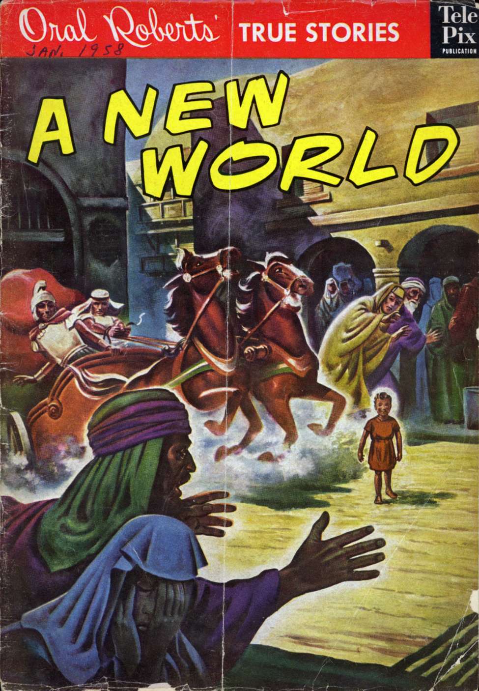 Comic Book Cover For Oral Roberts' True Stories 107 - A New World