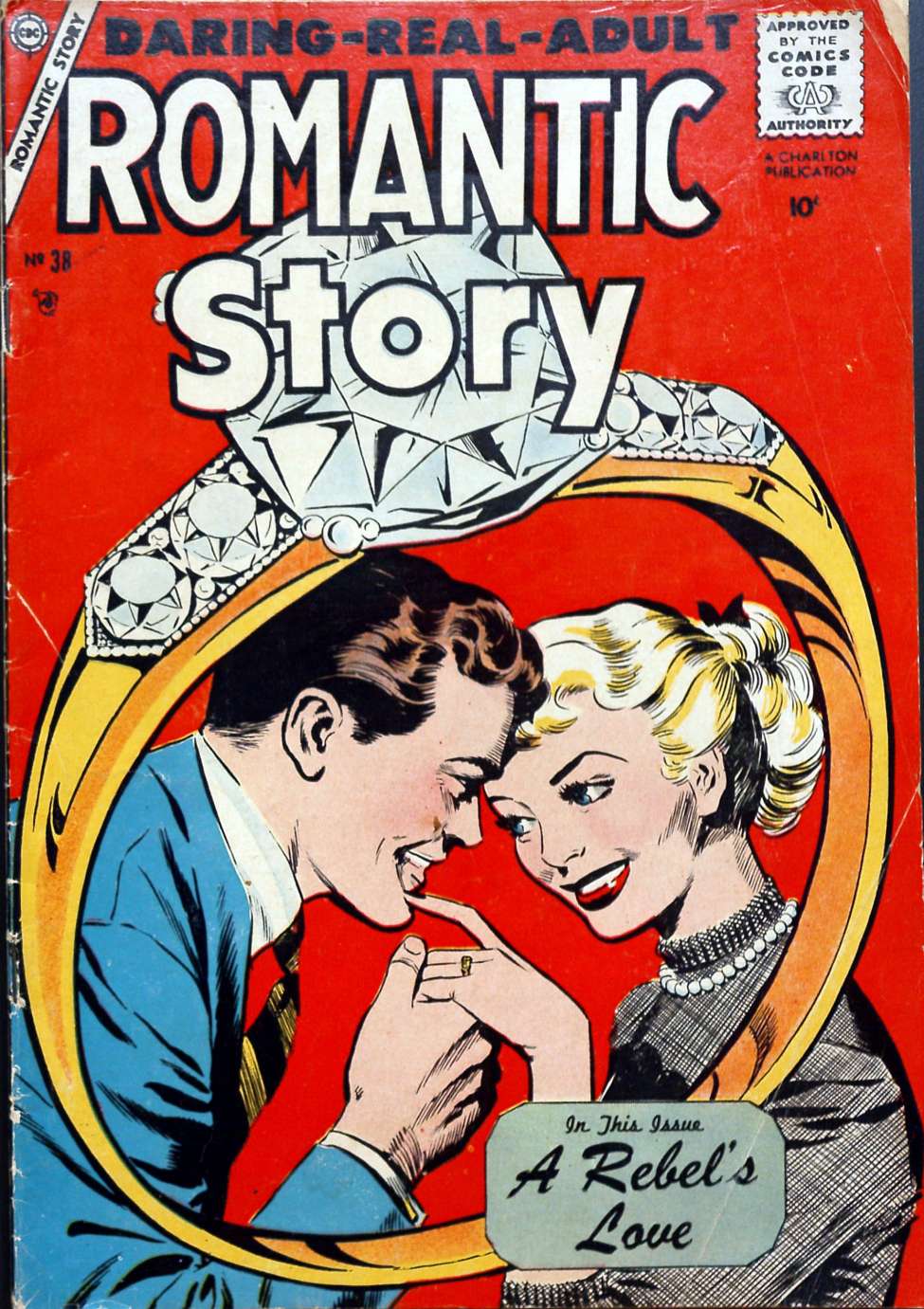 Comic Book Cover For Romantic Story 38 - Version 1