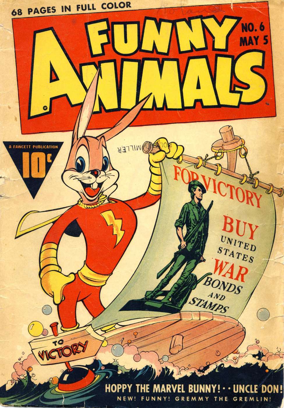 Comic Book Cover For Fawcett's Funny Animals 6
