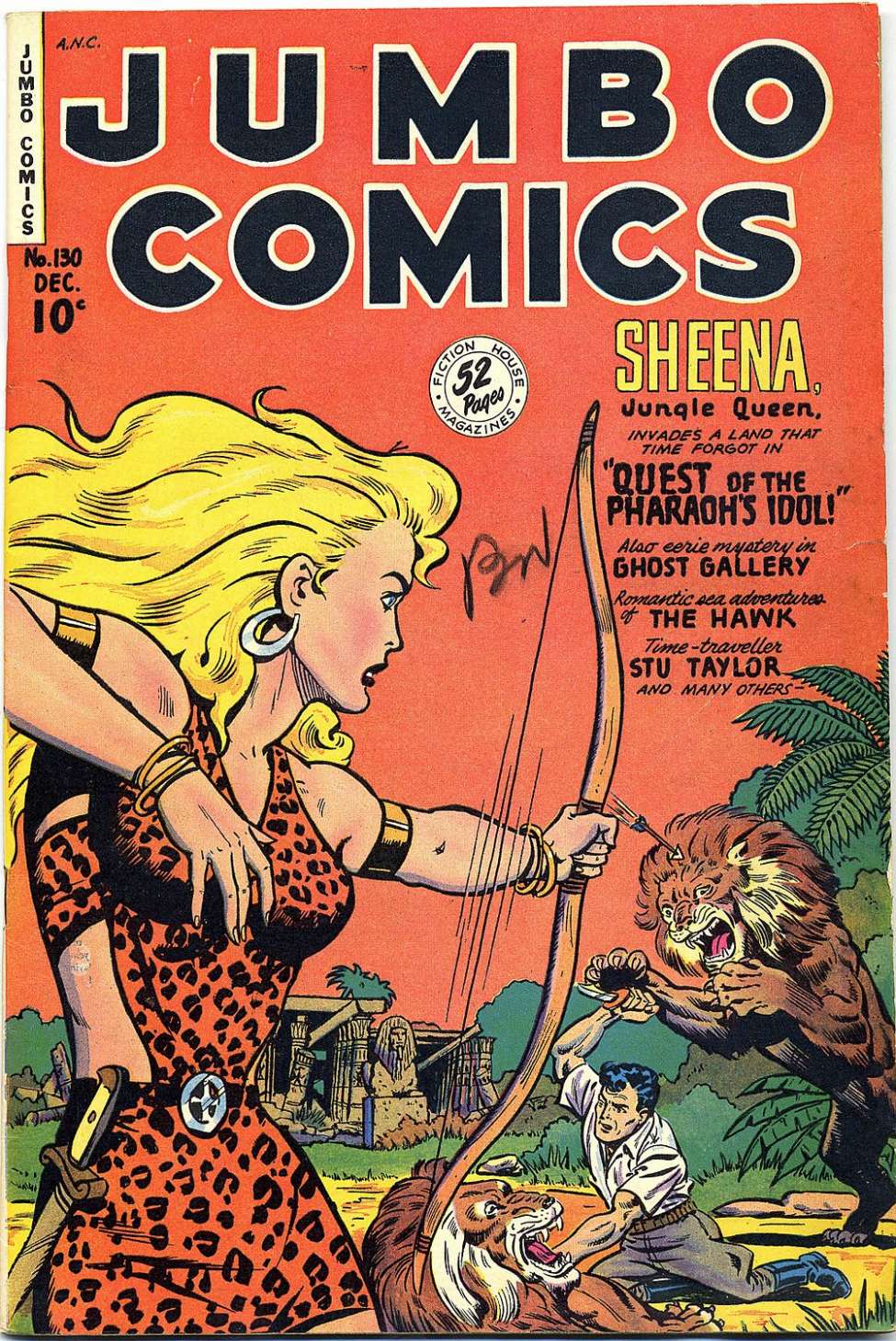 Comic Book Cover For Jumbo Comics 130