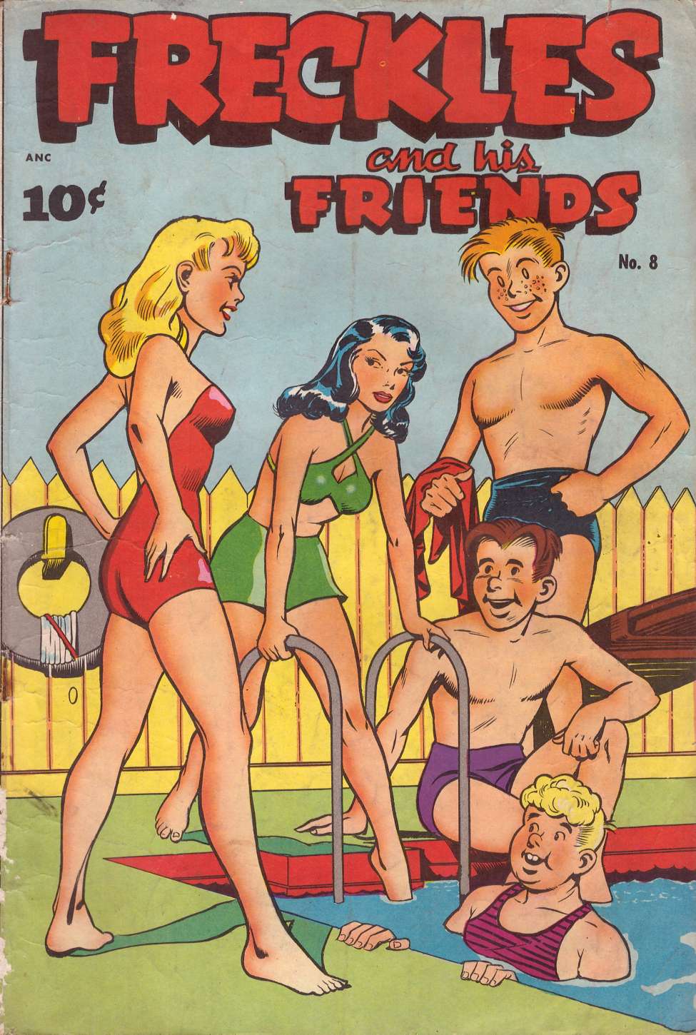 Comic Book Cover For Freckles and His Friends 8
