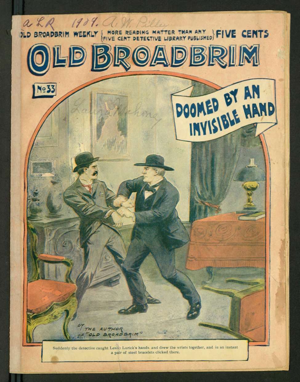 Book Cover For Old Broadbrim Weekly 33 - Old Broadbrim Doomed by an Invisible Hand