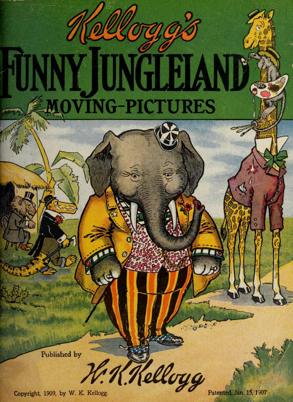 Book Cover For Kellogg's Funny Jungleland Moving-Pictures