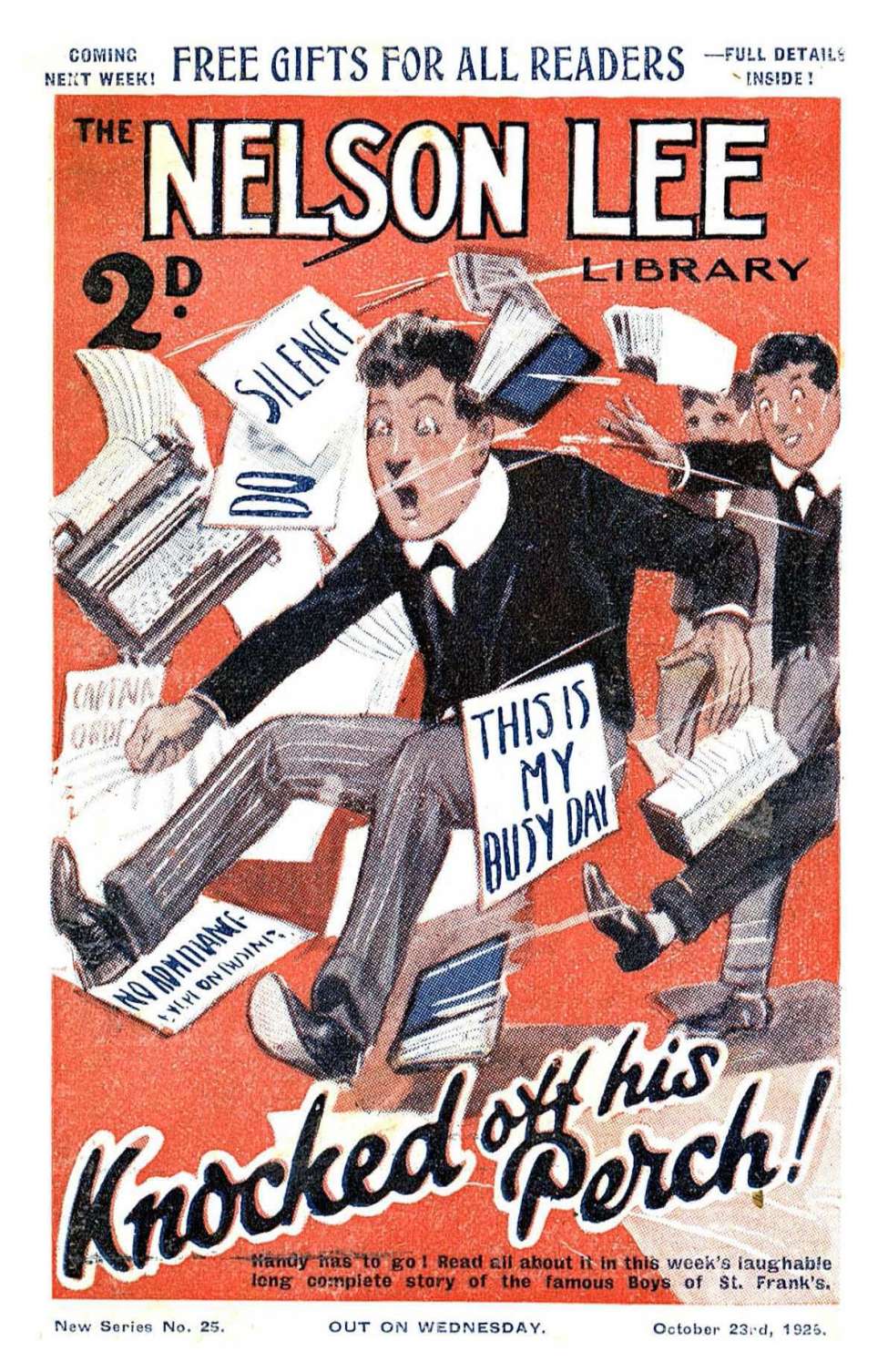 Comic Book Cover For Nelson Lee Library s2 25 - Knocked off his Perch