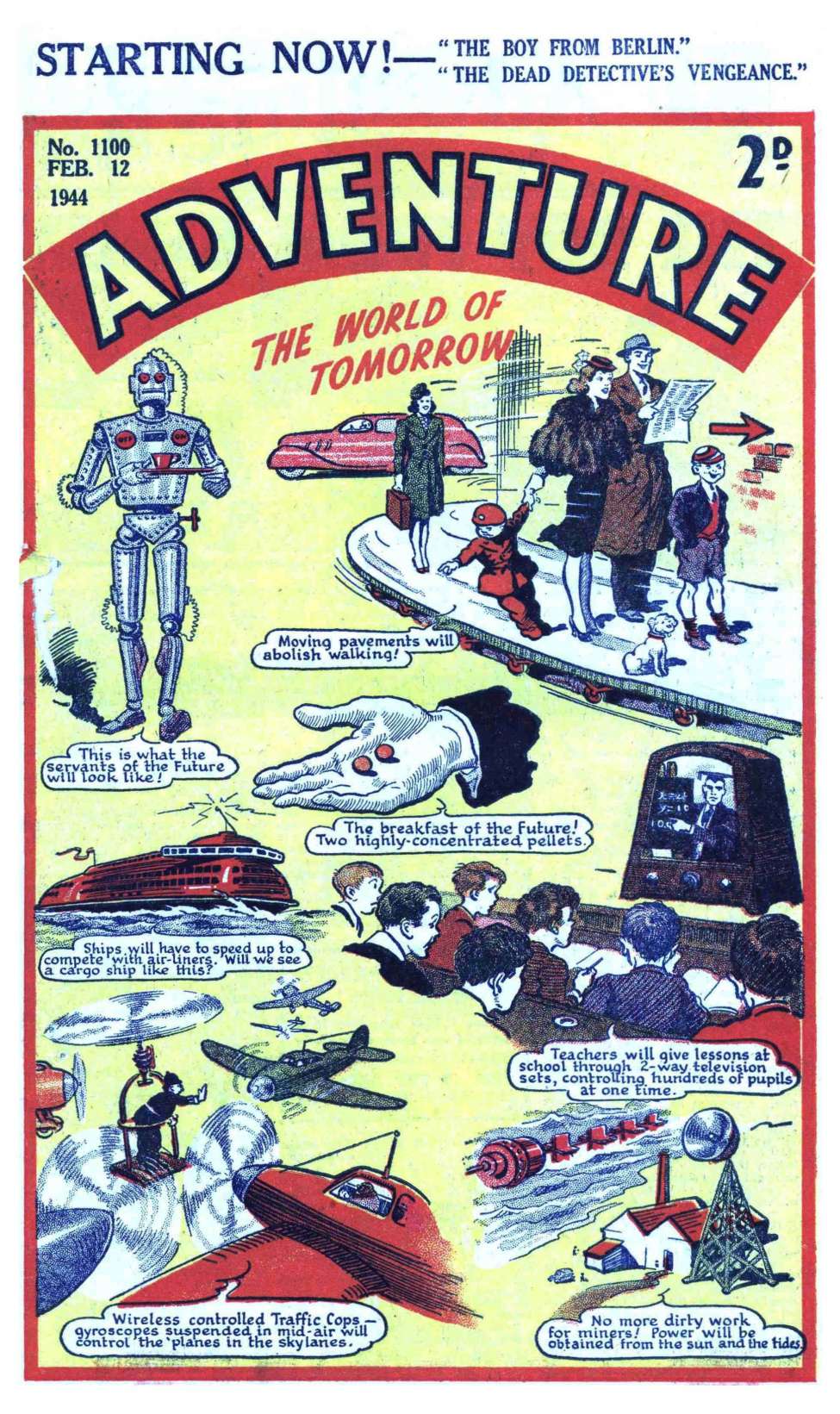 Comic Book Cover For Adventure 1100