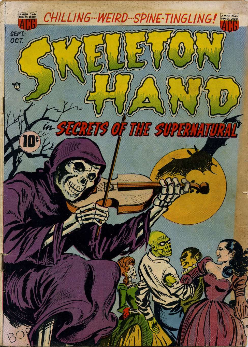 Comic Book Cover For Skeleton Hand 1