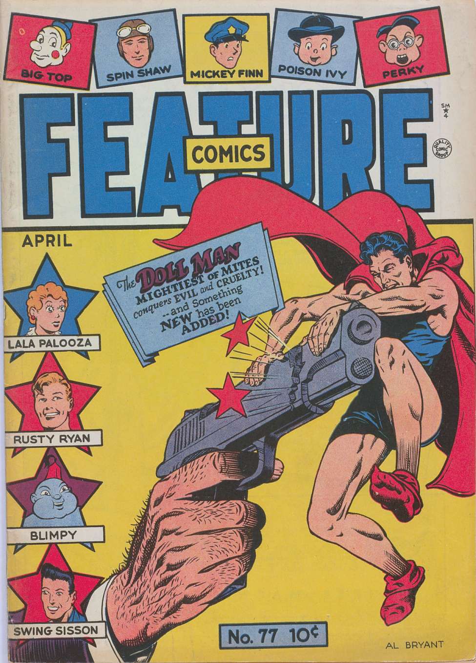 Comic Book Cover For Feature Comics 77