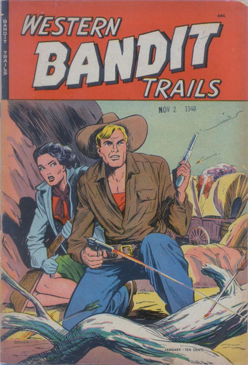 Comic Book Cover For Western Bandit Trails 1