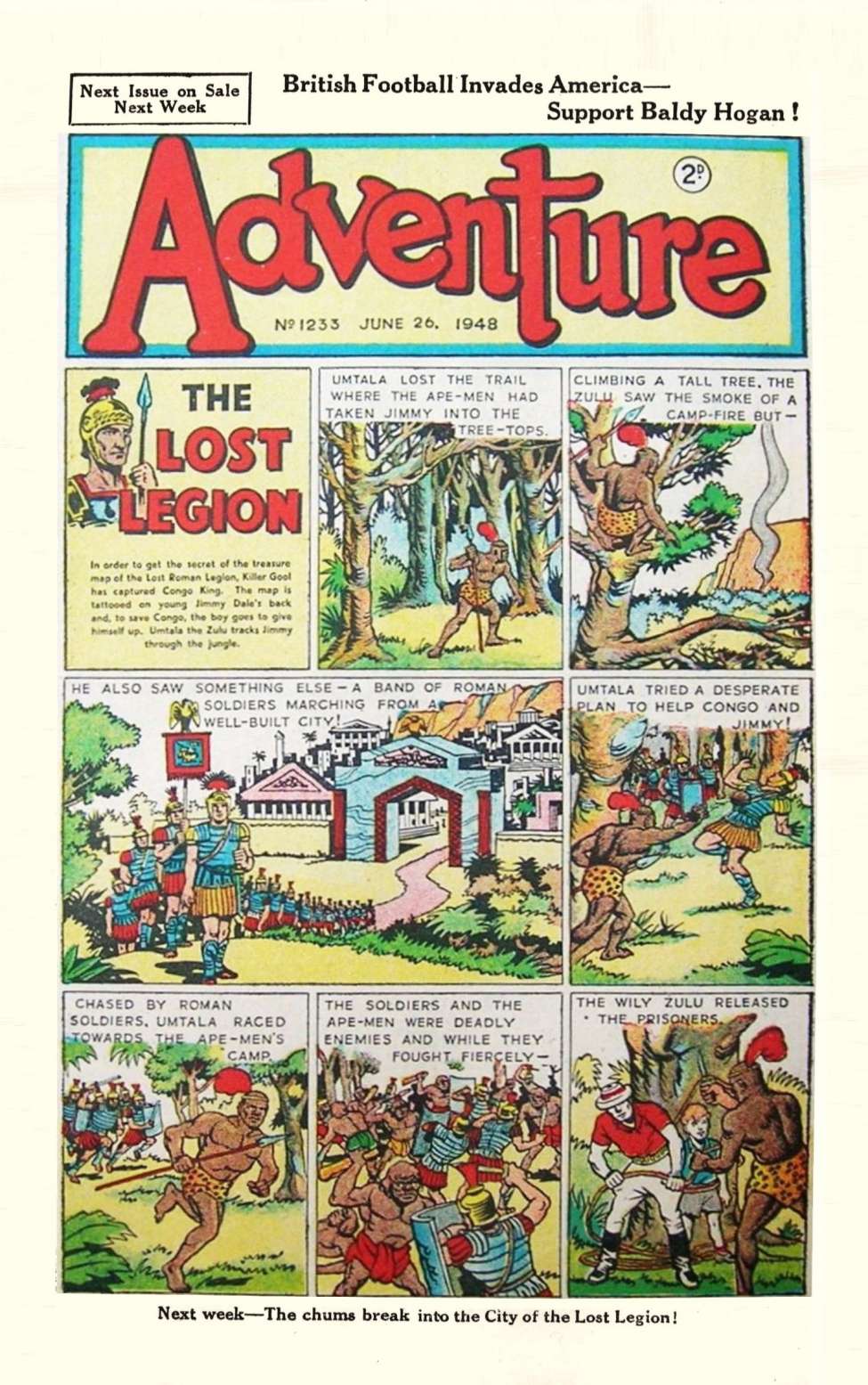 Comic Book Cover For Adventure 1233