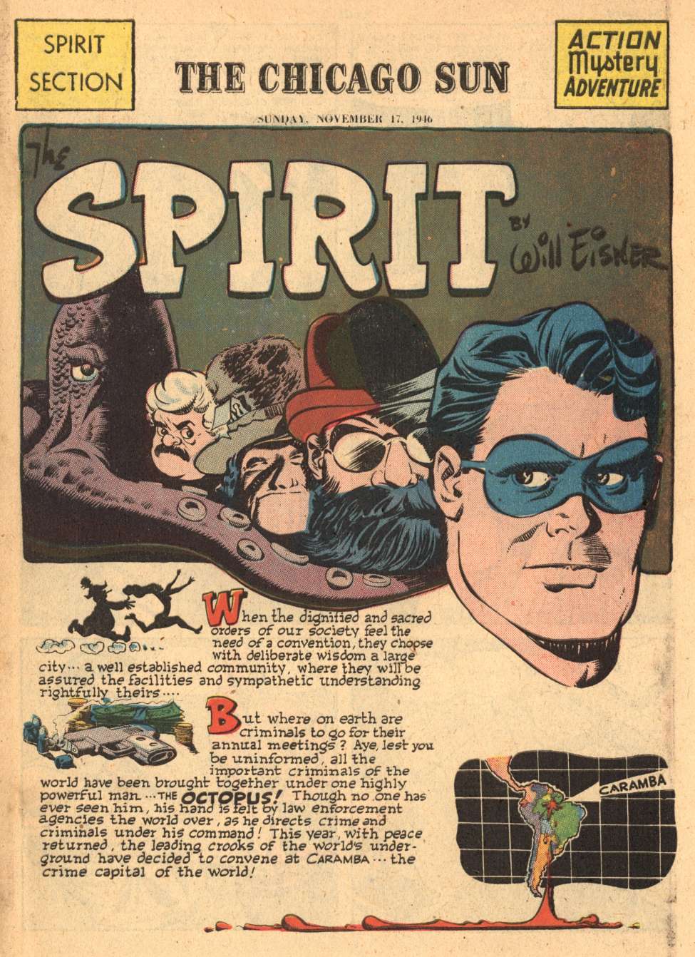 Book Cover For The Spirit (1946-11-17) - Chicago Sun