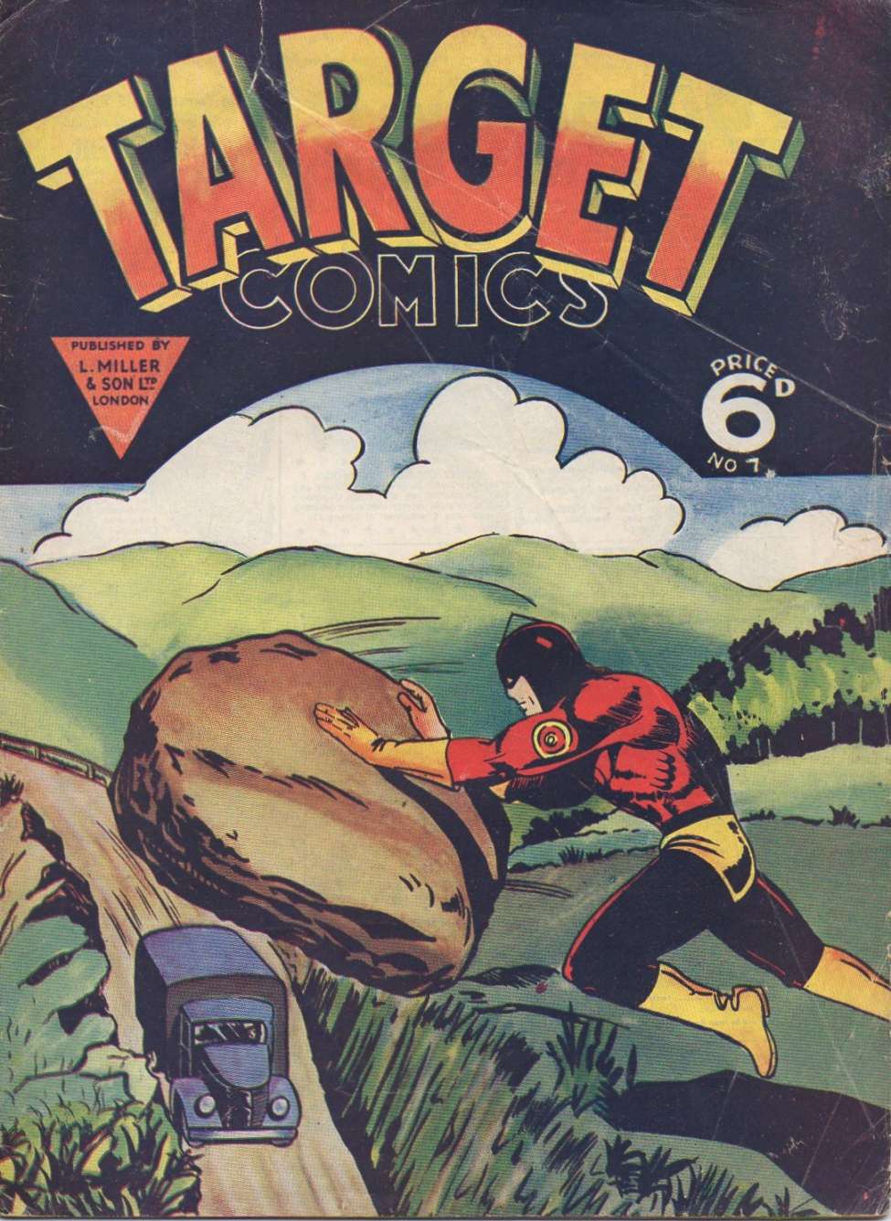 Comic Book Cover For Target Comics 7