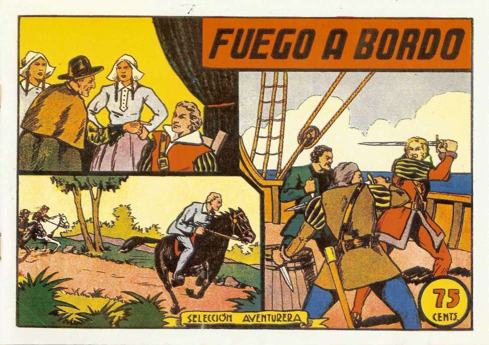 Comic Book Cover For Selección aventurera 25 - Fuego a bordo