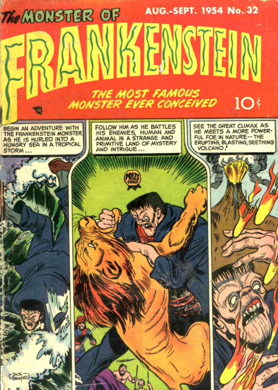 Comic Book Cover For Frankenstein 32