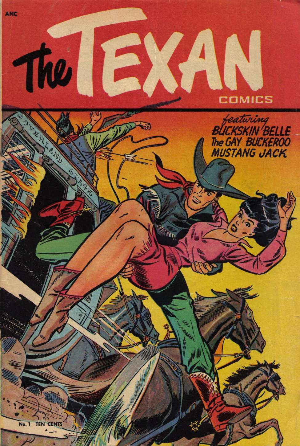Comic Book Cover For The Texan 1