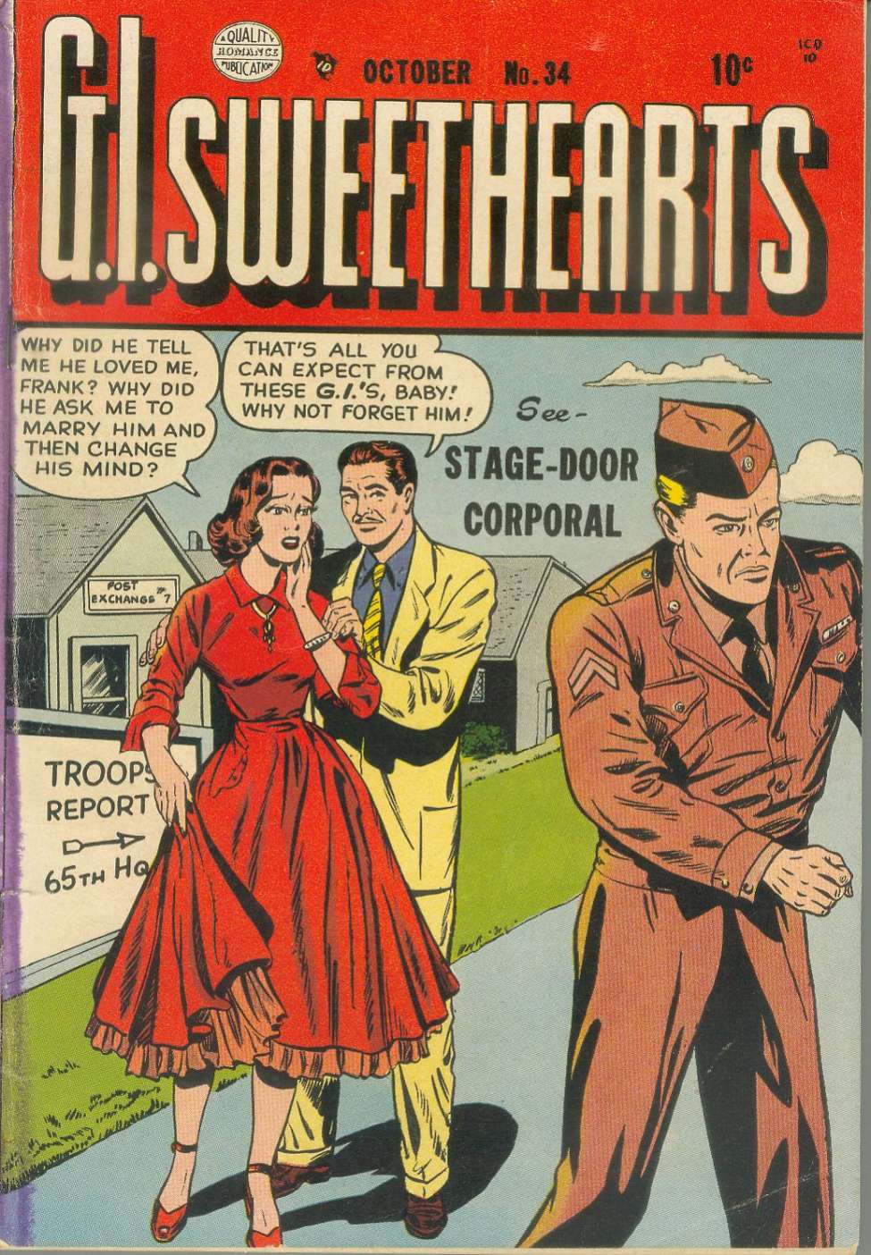 Comic Book Cover For G.I. Sweethearts 34