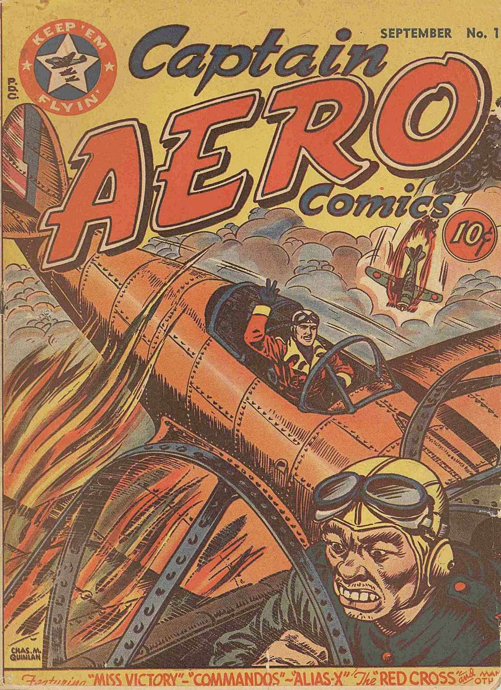 Comic Book Cover For Captain Aero Comics 11