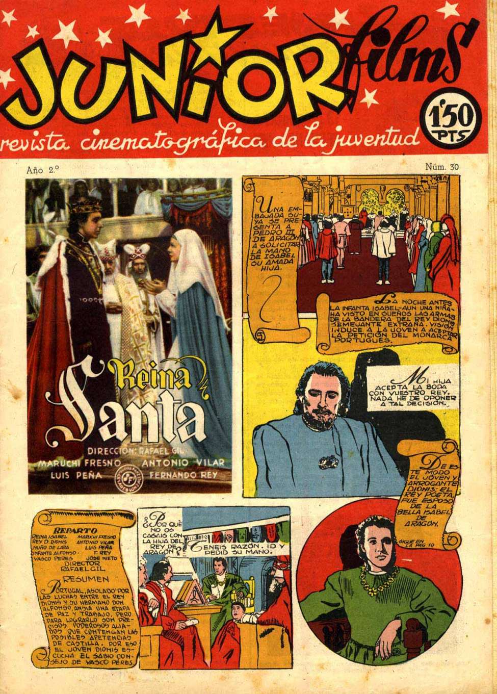 Comic Book Cover For Junior Films 30 Reina Santa