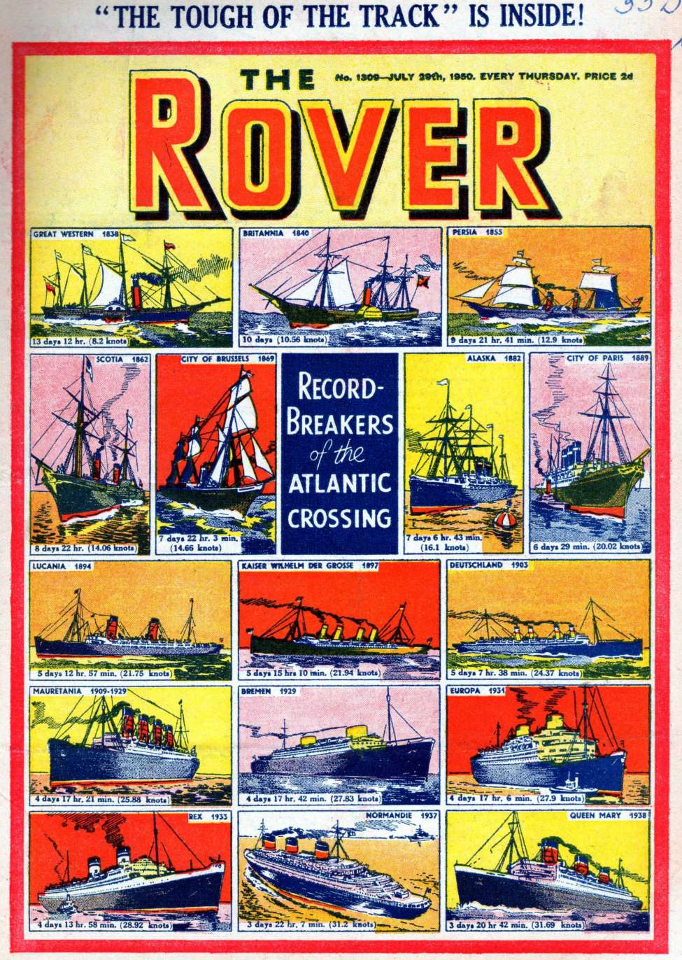 Comic Book Cover For The Rover 1309