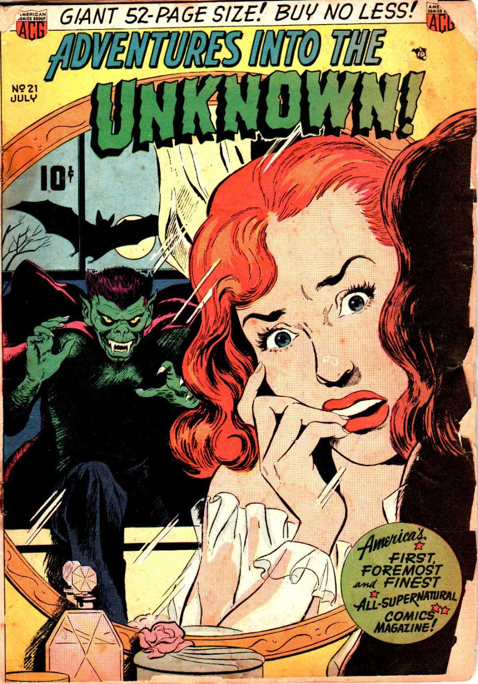Comic Book Cover For Adventures into the Unknown 21