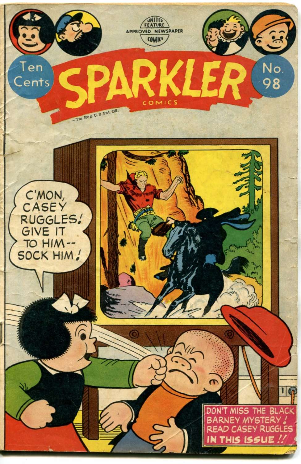 Comic Book Cover For Sparkler Comics 98