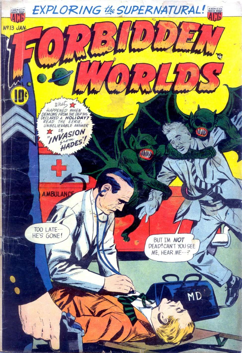 Comic Book Cover For Forbidden Worlds 13