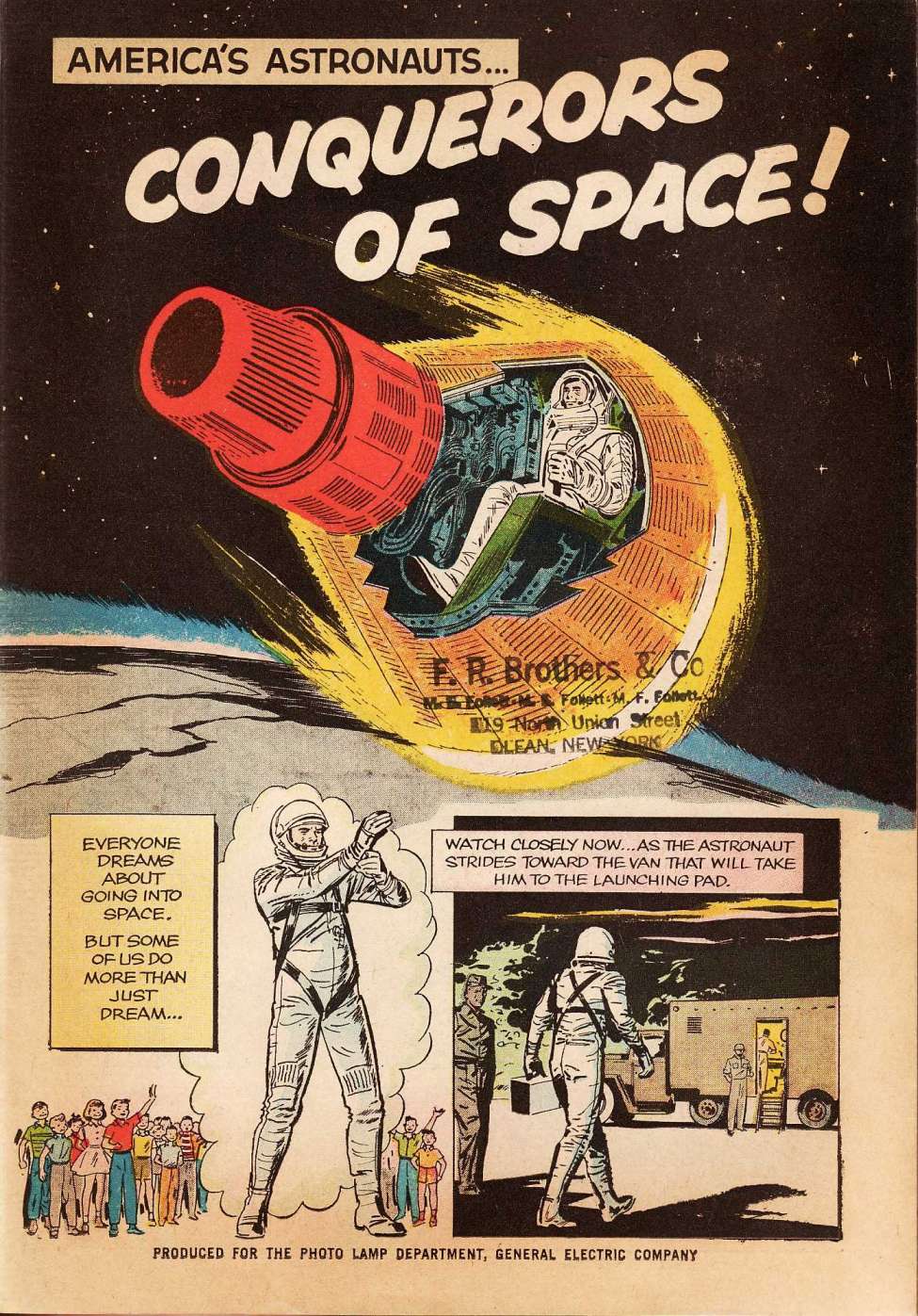 Comic Book Cover For Conquerors of Space