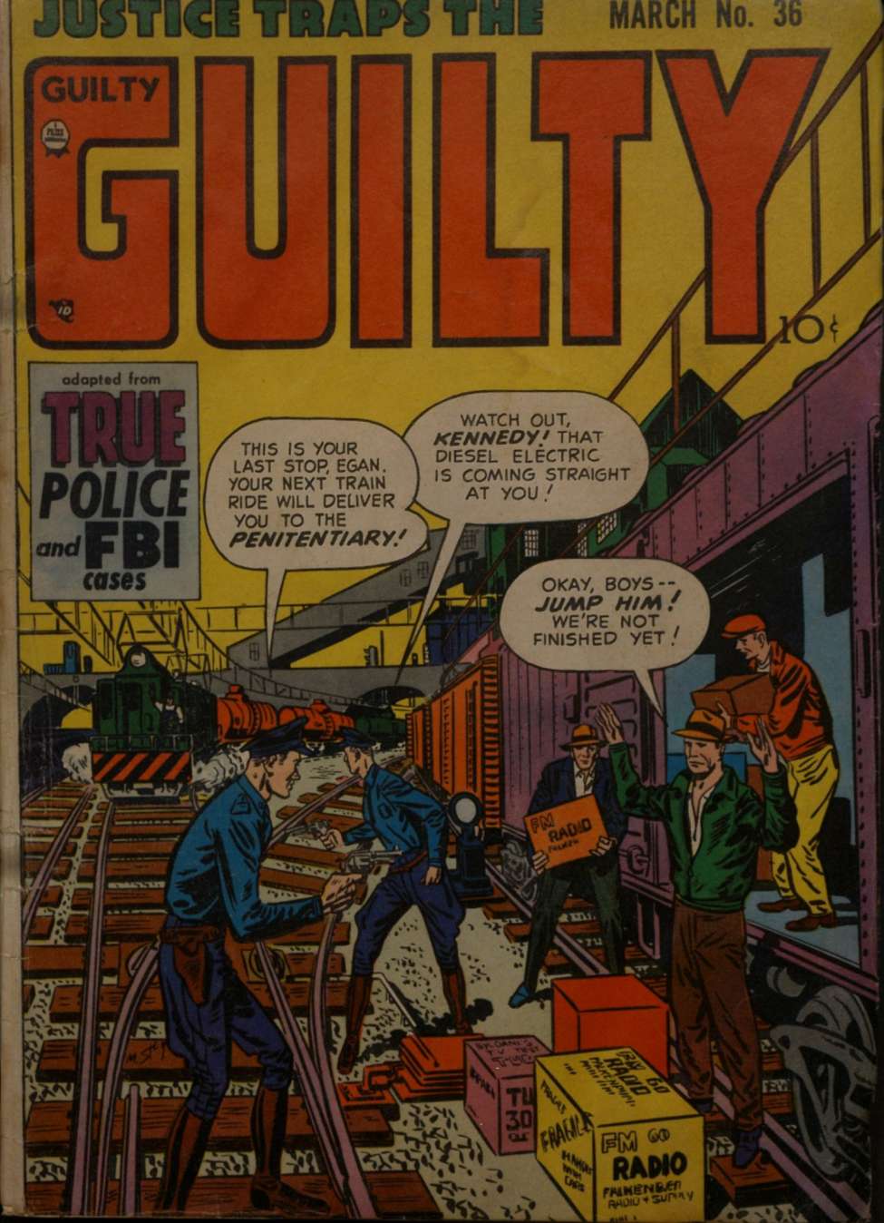 Comic Book Cover For Justice Traps the Guilty 36