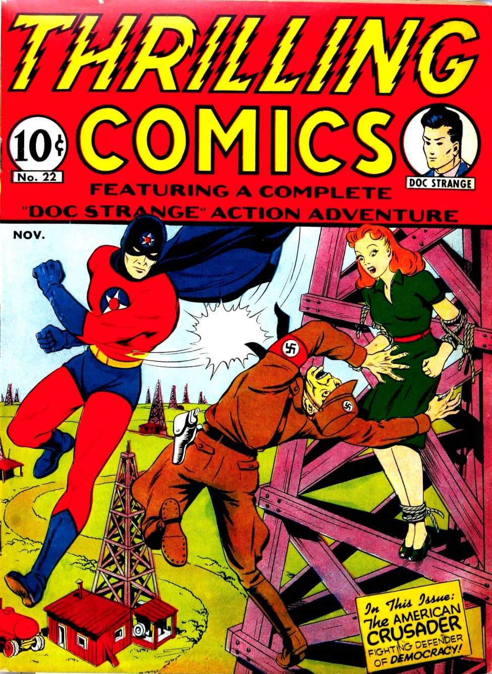 Comic Book Cover For Thrilling Comics 22 (alt)(paper/2fiche)