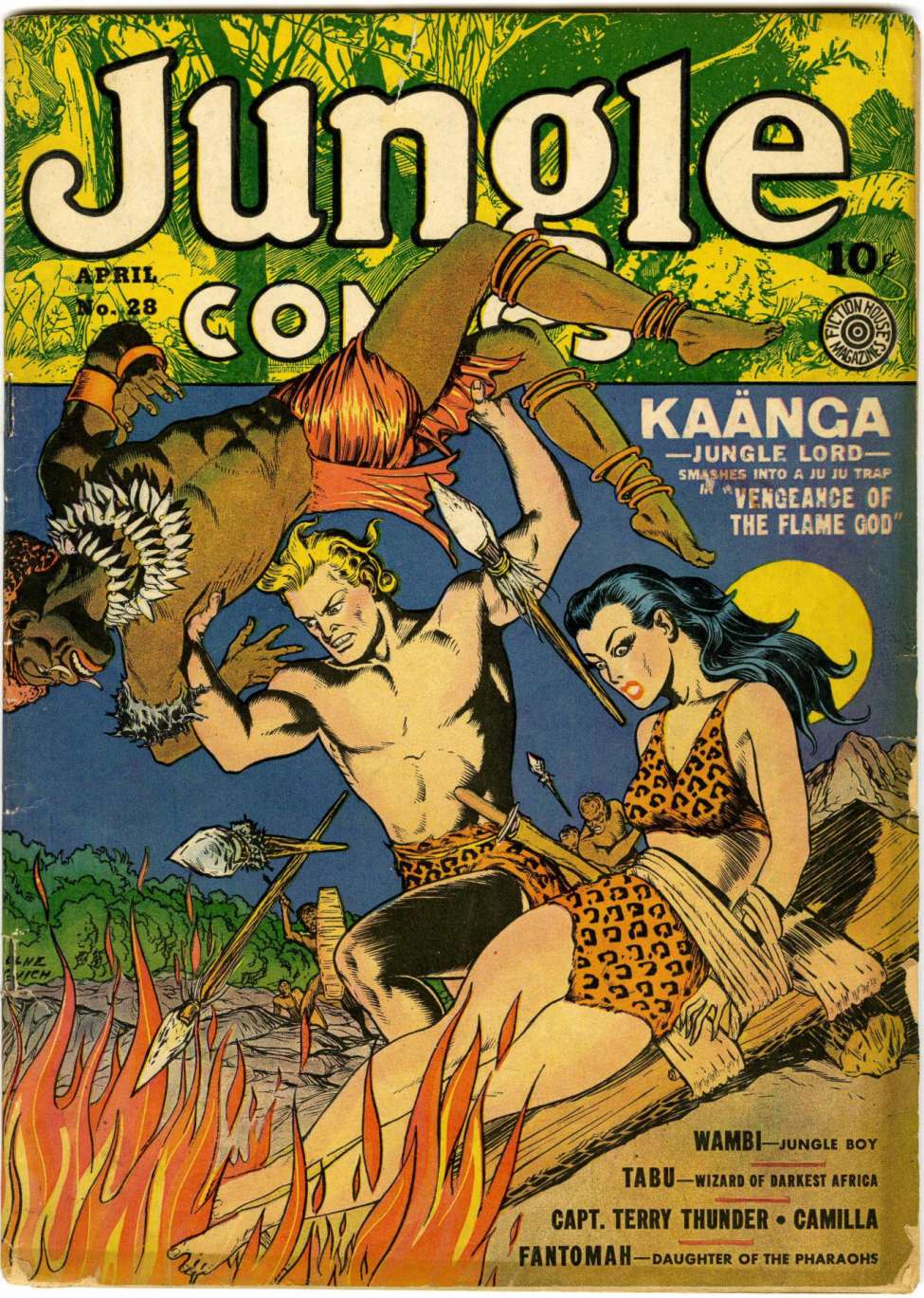 Comic Book Cover For Jungle Comics 28