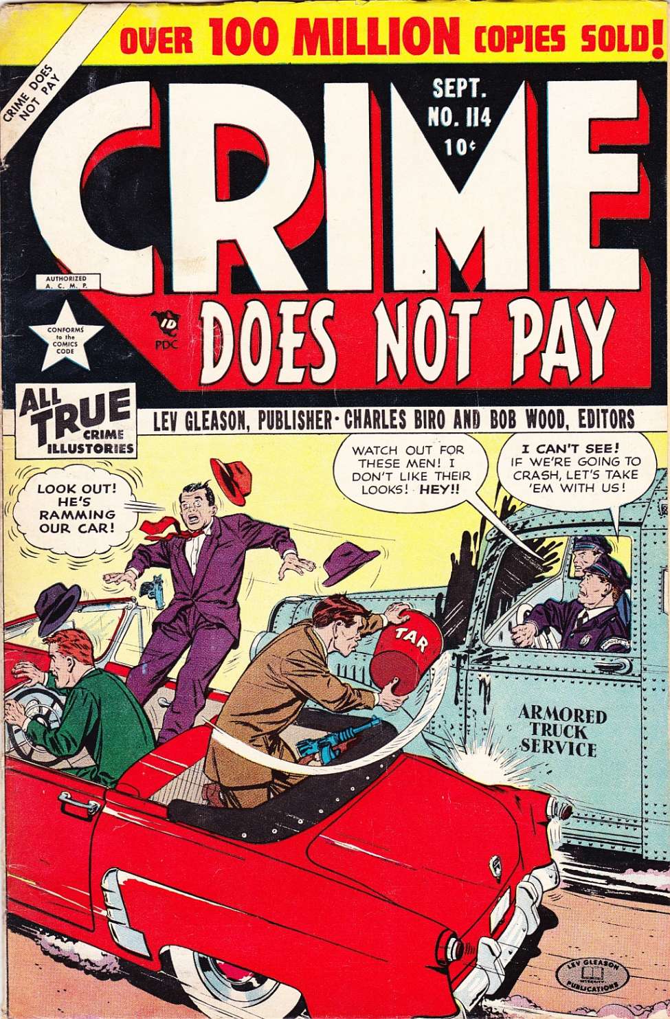 Comic Book Cover For Crime Does Not Pay 114