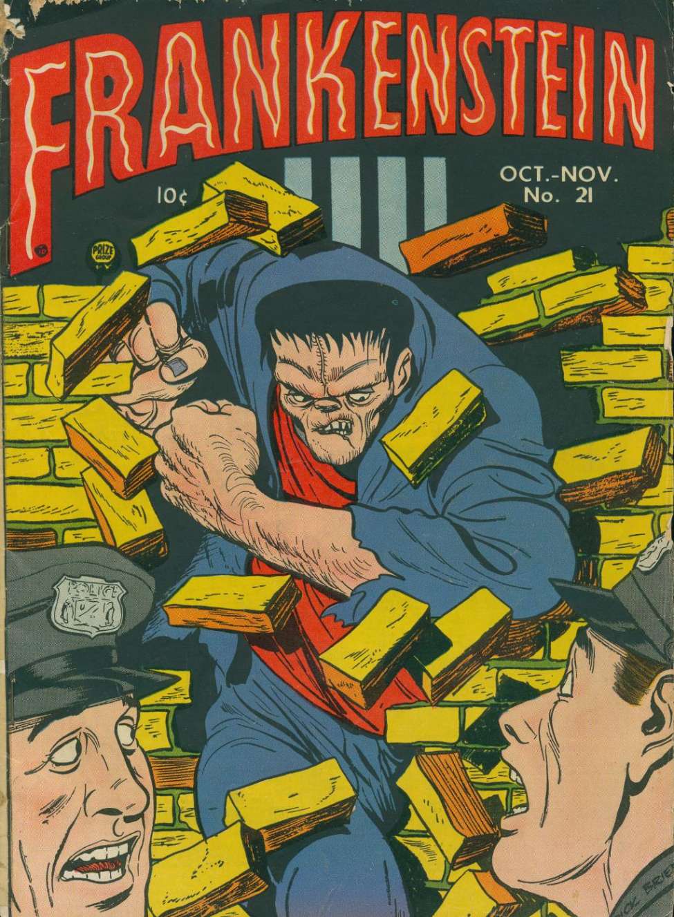 Comic Book Cover For Frankenstein 21
