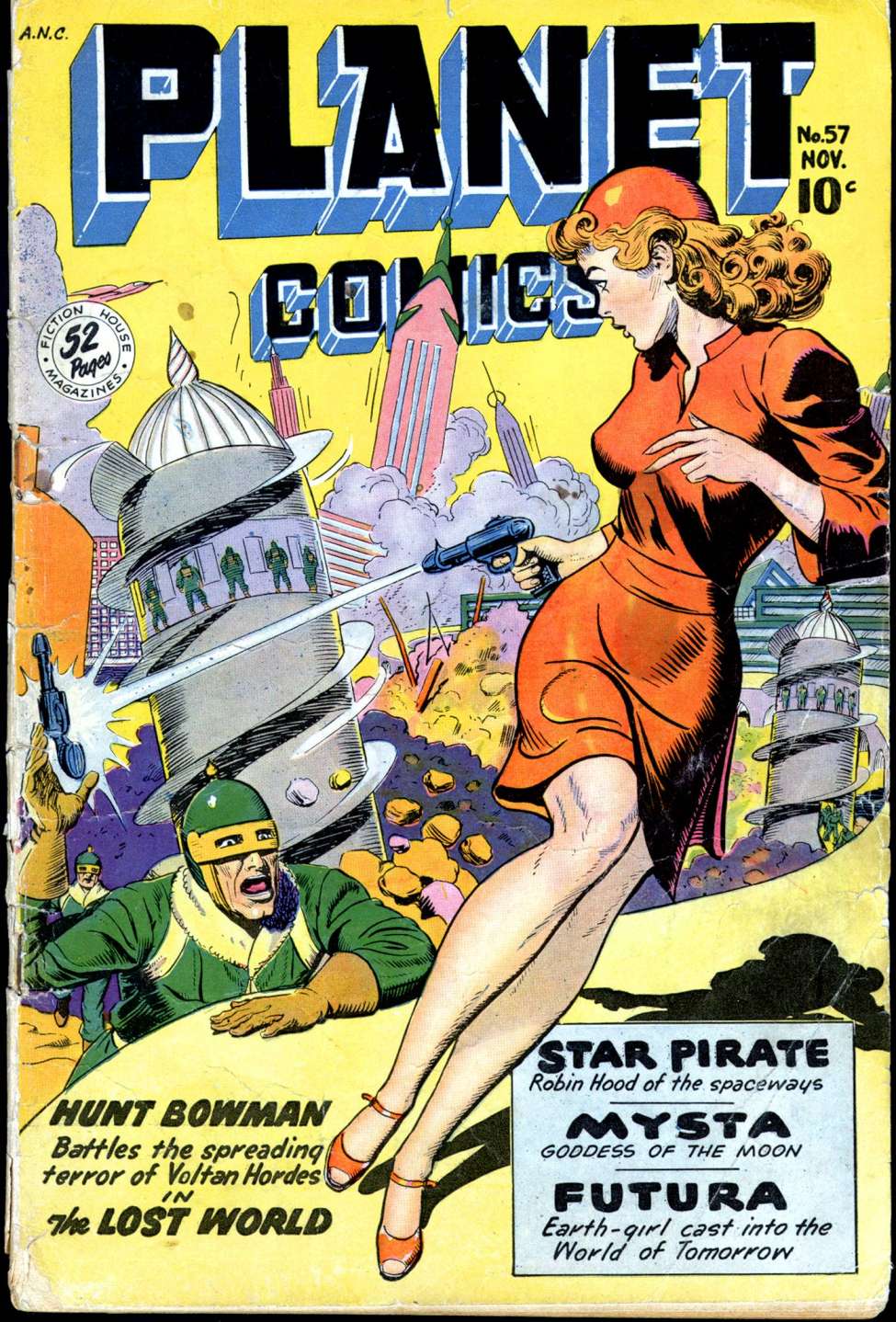 Comic Book Cover For Planet Comics 57 - Version 1