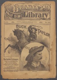 Large Thumbnail For Beadle's Half Dime Library 497 - Buck Taylor, King of the Cowboys